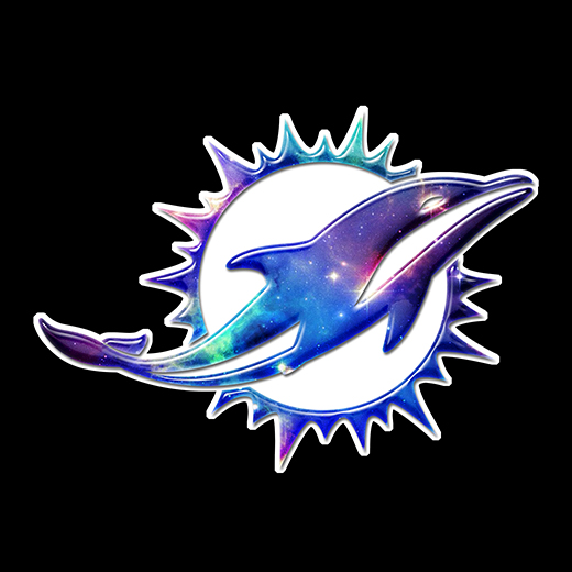 Galaxy Miami Dolphins Logo vinyl decal